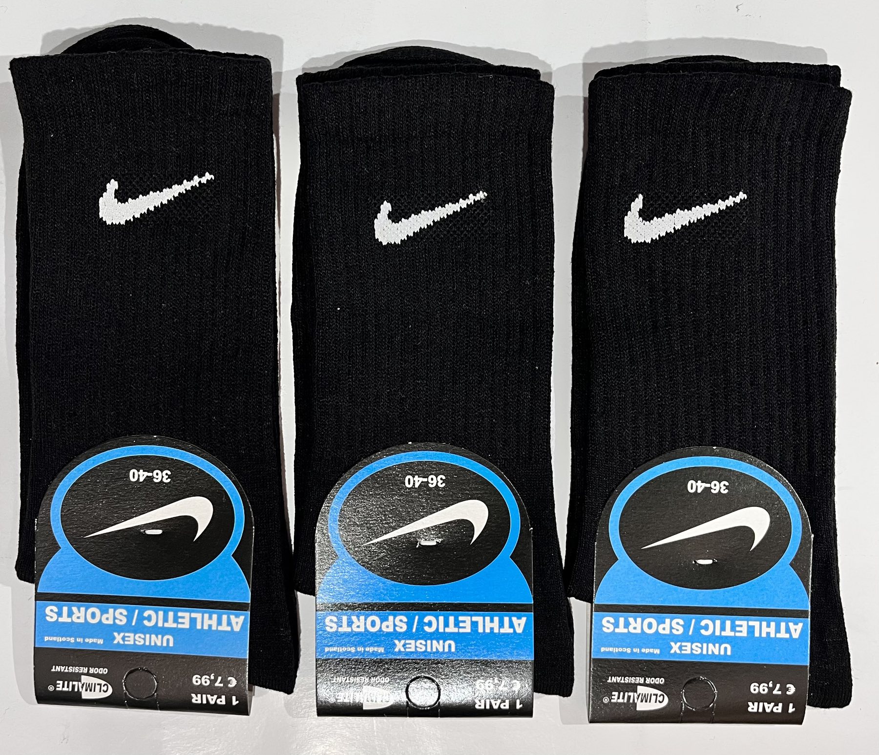 Женские (подросток) носки спорт, высокая резинка NIKE, размер 36-40 Женские (подросток) носки спорт, высокая резинка NIKE, размер 36-40