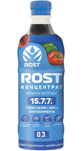 Органо-минеральное удобрение Рост-Концентрат Азотний 0,3л 15-7-10 Органо-минеральное удобрение Рост-Концентрат Азотний 0,3л 15-7-10