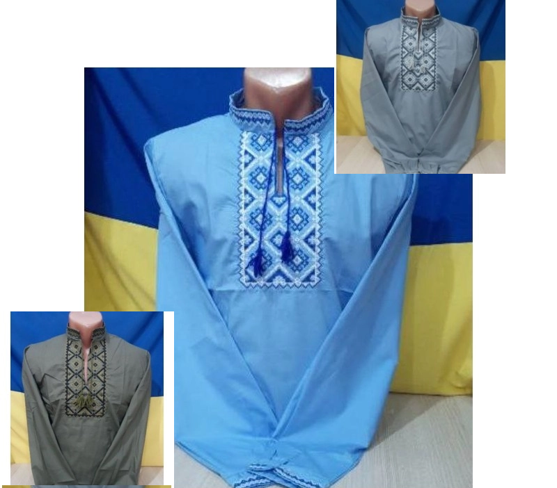 Вишиванки чоловічі. Розміри S-3XL. Тканина поплін Вишиванки чоловічі. Розміри S-3XL. Тканина поплін