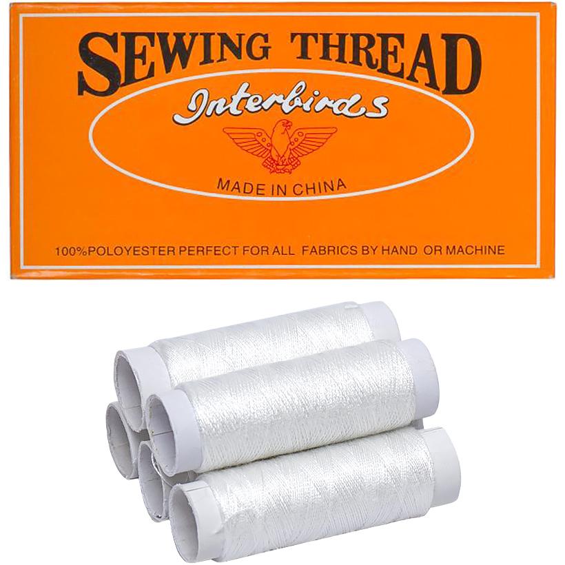 Нитки швейные №40/2 белые, полиэстер, В упаковке 12 шт, 93741 O-22 Нитки швейные №40/2 белые, полиэстер, В упаковке 12 шт, 93741 O-22