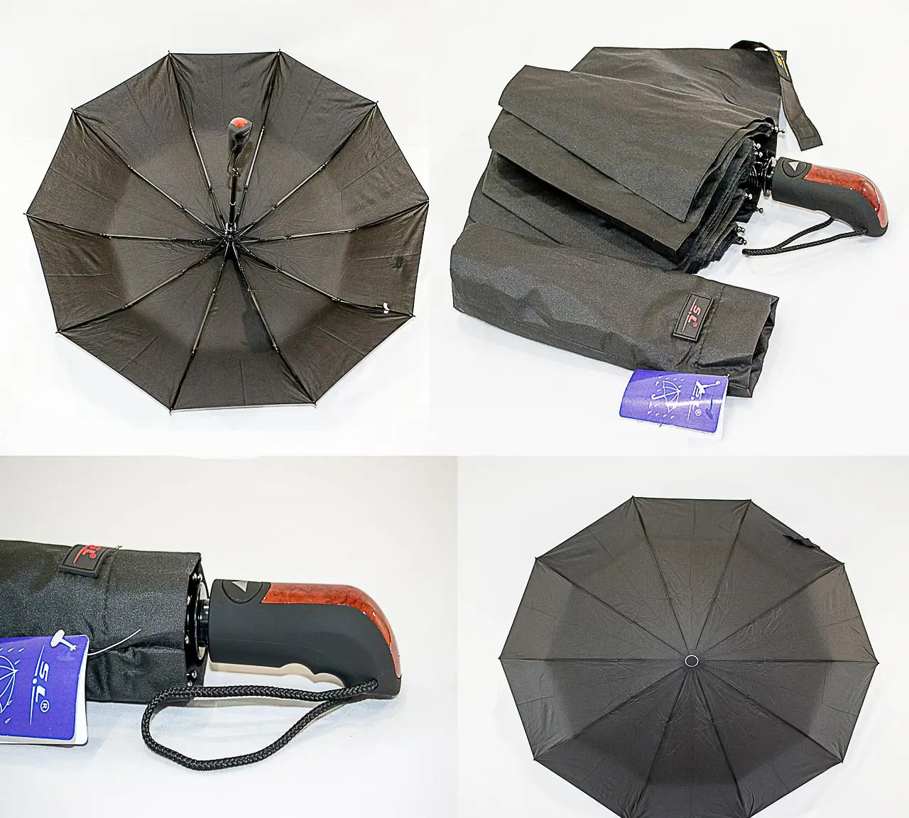 Зонтик мужской полуавтомат на 10 карбоновых спиц "антиветер", 451 Венгрия Зонтик мужской полуавтомат на 10 карбоновых спиц "антиветер", 451 Венгрия