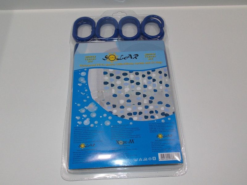 Шторка для ванной виниловая 180х180 Шторка для ванной виниловая 180х180