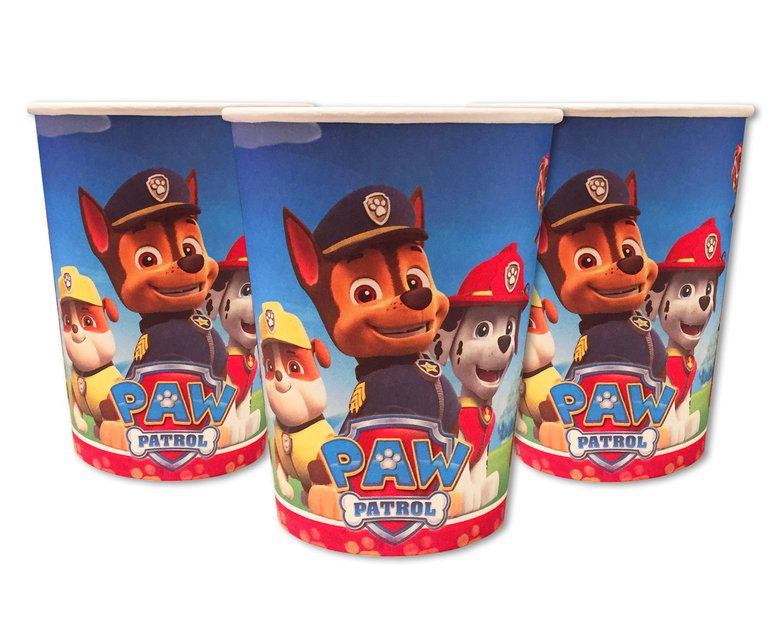 Стаканы одноразовые бумажные детские " Щенячий патруль " 10 шт./уп. Стаканы одноразовые бумажные детские " Щенячий патруль " 10 шт./уп.