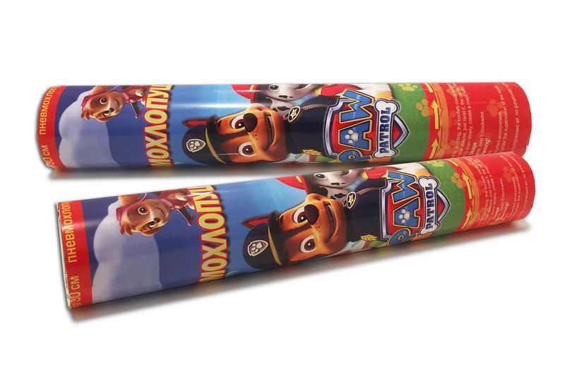 Хлопушка пневматическая Щенячий патруль длина 30 см Хлопушка пневматическая Щенячий патруль длина 30 см