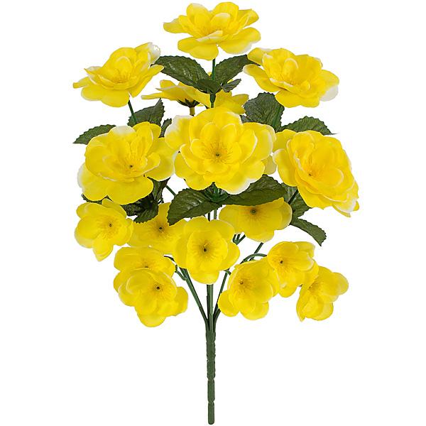 Искусственные цветы букет бегоний, 34см Искусственные цветы букет бегоний, 34см