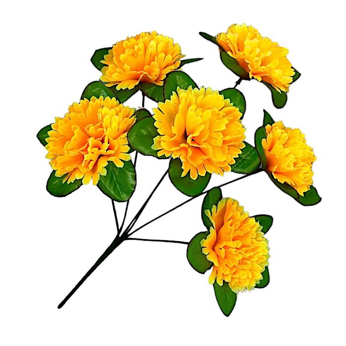 Искусственные цветы букет гвоздики 6-ка, 36см