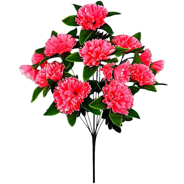 Искусственные цветы букет гвоздики и гвоздички, 54см