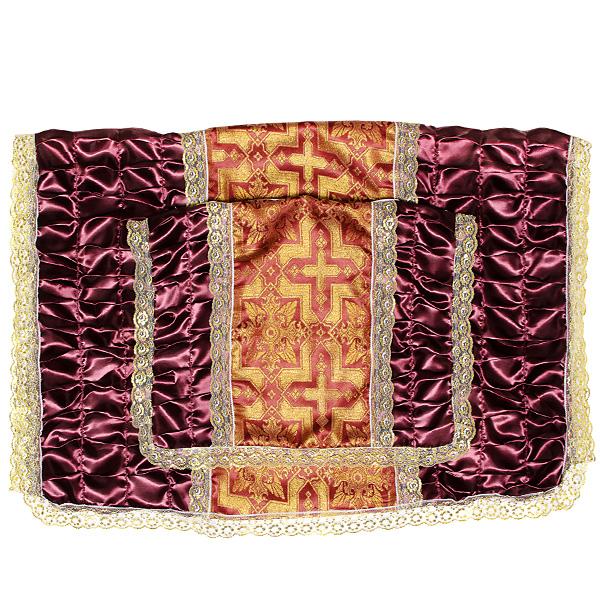 Комплект с Драпировкой по Бокам Парча /Бордовый/