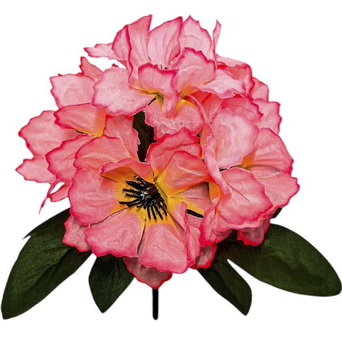 Искусственные цветы букет бордюрный клематисы, 20см