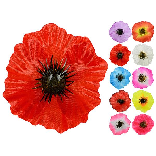 Искусственный мак атласный, 11см ( в уп 100 шт) Искусственный мак атласный, 11см ( в уп 100 шт)