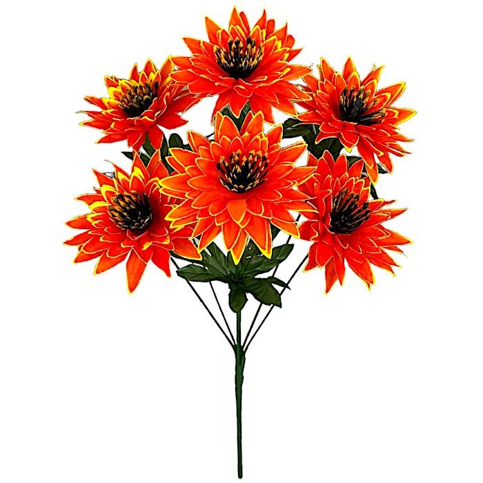 Искусственные цветы букет астры с короной, 48см