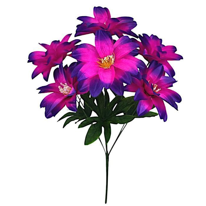 Искусственные цветы букет крокусы объемные, 48см