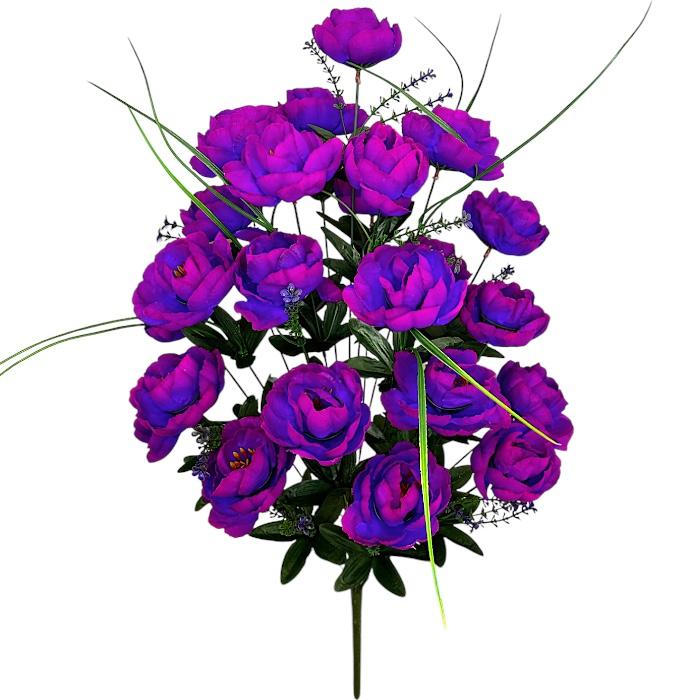 Искусственные цветы букет пионы густые Роузи, 72см