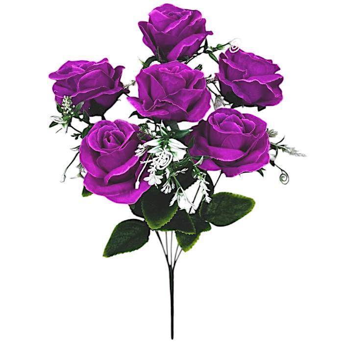 Искусственные цветы букет розы Амелия, 50см