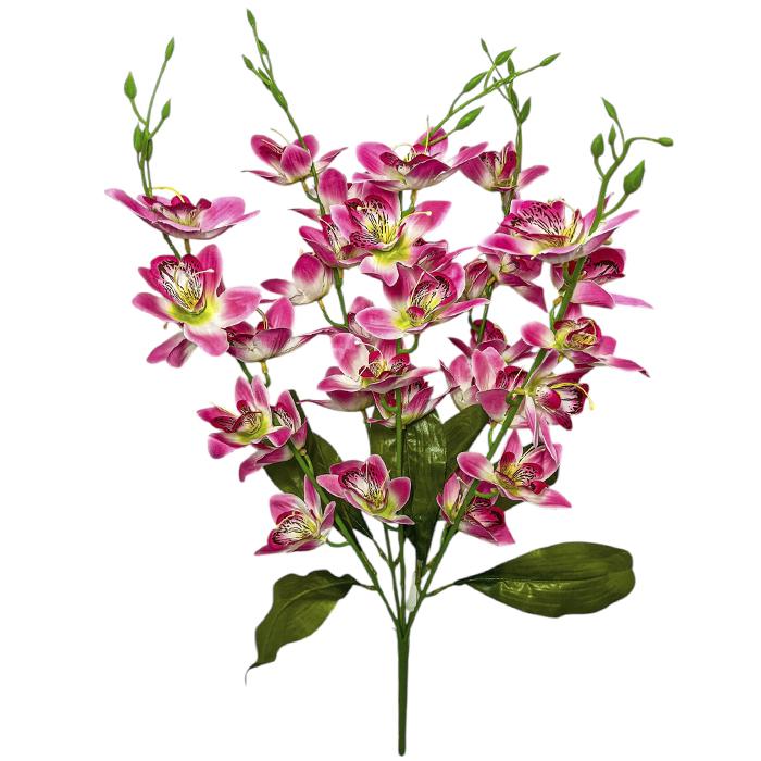 Искусственные цветы букет орхидеи 35 голов, 70см