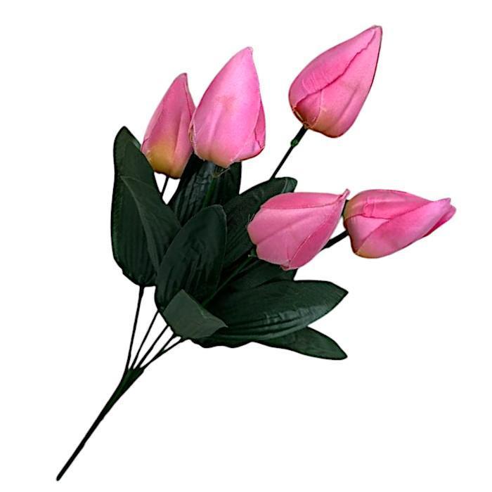 Искусственные цветы букет тюльпаны Нежные, 34см