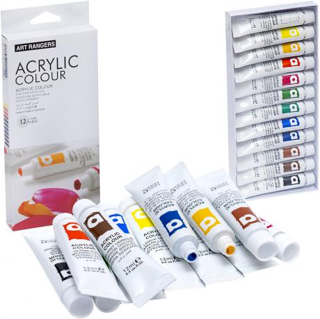 Фарби 12мл Art Ranger 12 кольорів Acrylie EA1212-3 Фарби 12мл Art Ranger 12 кольорів Acrylie EA1212-3