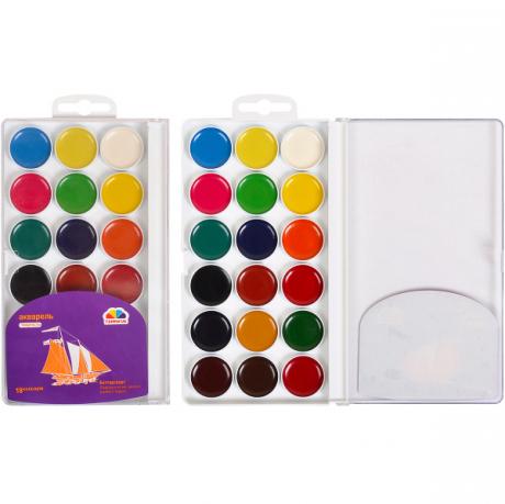 Акварель 18 цветов "Творчество" пластик "Гамма" 18,5*10см Акварель 18 цветов "Творчество" пластик "Гамма" 18,5*10см