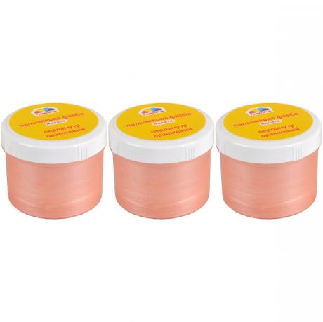 Краска пальчиковая "Малыша" Оранжевая перламутровая 60 мл "Гамма" Краска пальчиковая "Малыша" Оранжевая перламутровая 60 мл "Гамма"