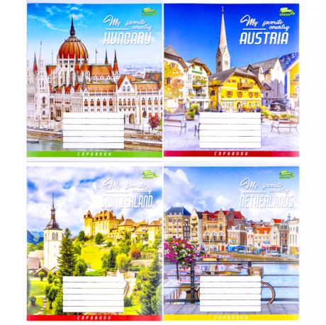 Зошит кольоровий 24 аркуша, лінія Green 3065 Зошит кольоровий 24 аркуша, лінія Green 3065