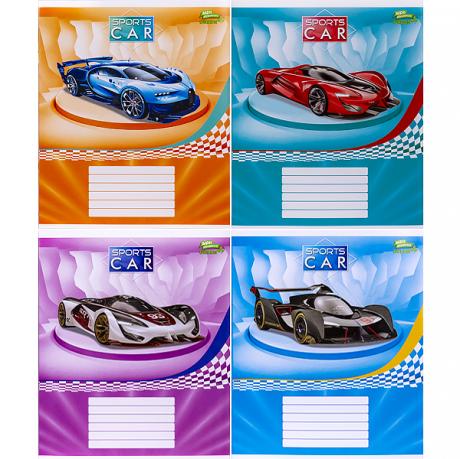 Зошит кольоровий 12 аркушів, коса з доп.лініей Green 3050 Зошит кольоровий 12 аркушів, коса з доп.лініей Green 3050