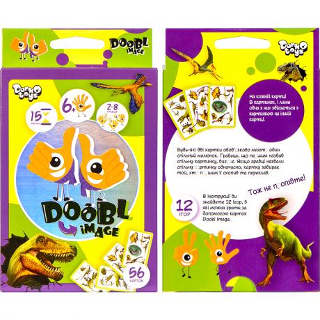 Настольная развлекательная игра "Doobl Image" Dino укр DBI-02-05U ДТ-МН-14-53 Настольная развлекательная игра "Doobl Image" Dino укр DBI-02-05U ДТ-МН-14-53