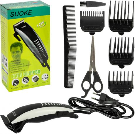 Машинка для підстригання волосся Suoke біла SK-302 Машинка для підстригання волосся Suoke біла SK-302