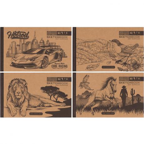 Блокнот скетчбук "Мандарин Крафт" 214474 7БЦ соч. обл. 36 ар. 197х124мм БК031/01-04 Блокнот скетчбук "Мандарин Крафт" 214474 7БЦ соч. обл. 36 ар. 197х124мм БК031/01-04