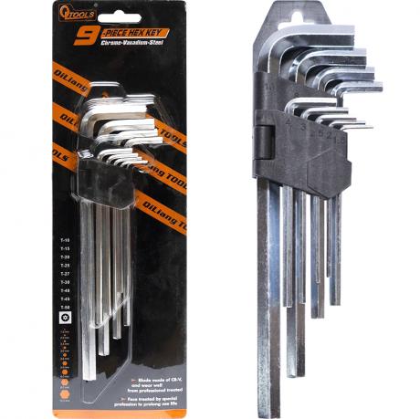 Набір шестигранних ключів 9 предметів 729-37 Набір шестигранних ключів 9 предметів 729-37