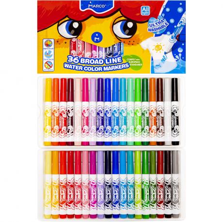 Фломастери 36 кольори MARCO JUMBO Фломастери 36 кольори MARCO JUMBO