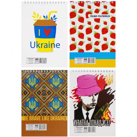 Блокнот А5 40 л., спираль "Патриотические" В-Л5-40 Блокнот А5 40 л., спираль "Патриотические" В-Л5-40