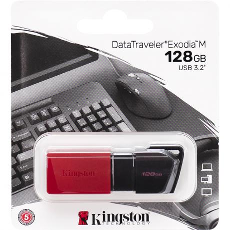 Флешка Kingston USB 128Gb DT Exodia M128GB USB 3.2 326376 Флешка Kingston USB 128Gb DT Exodia M128GB USB 3.2 326376