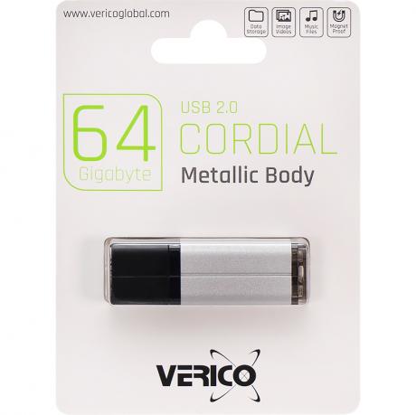 Флешка Verico USB 64Gb Cordial Silver 601415 Флешка Verico USB 64Gb Cordial Silver 601415
