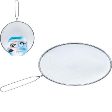 Крышка-сетка для сковороды с ручкой защита от брызг жира FBG-25cm Крышка-сетка для сковороды с ручкой защита от брызг жира FBG-25cm