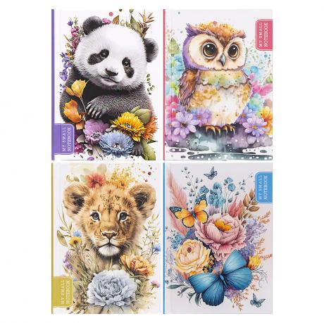 Блокнот 10,5*14,8см "Мандарин" 48 листов, интегр. обкл., чистый лист 227344/БК017/1-4 Блокнот 10,5*14,8см "Мандарин" 48 листов, интегр. обкл., чистый лист 227344/БК017/1-4