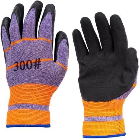 Рукавички робочі прогумовані N316 оранжеві з чорним Рукавички робочі прогумовані N316 оранжеві з чорним
