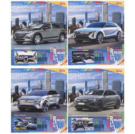 Зошит кольоровий 96 аркушів, клітинка 3571 M Зошит кольоровий 96 аркушів, клітинка 3571 M