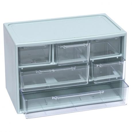 Органайзер настільний 6 відділень Сірий 12х18х9,5см WXS-4 Органайзер настільний 6 відділень Сірий 12х18х9,5см WXS-4