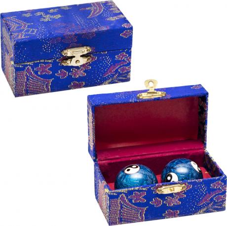 Шары массажные 2шт D3,5см музыкальные "Инь Янь" №5-1 Шары массажные 2шт D3,5см музыкальные "Инь Янь" №5-1