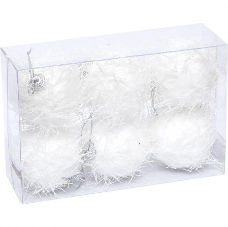 Набір ялинкових іграшок 6шт Кулі D5.5см HLRM6-2663 Набір ялинкових іграшок 6шт Кулі D5.5см HLRM6-2663