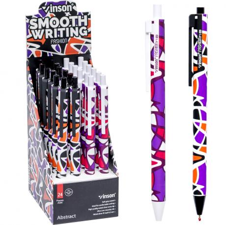 Ручка масляна VINSON Abstract синя F1 автоматична Ручка масляна VINSON Abstract синя F1 автоматична