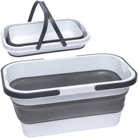 Кошик складний 16л. 47*28*18см 117-023 силікон/пластик Кошик складний 16л. 47*28*18см 117-023 силікон/пластик