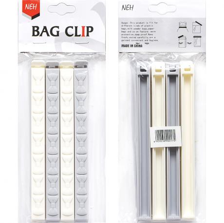 Набор зажимов для пакетов 4шт 628-3058, 15*1,5*1,5см Набор зажимов для пакетов 4шт 628-3058, 15*1,5*1,5см