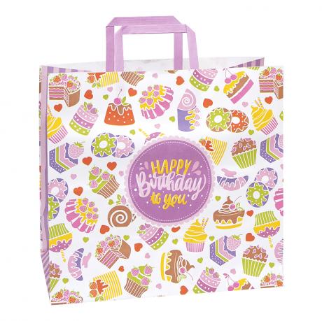 Пакет паперовий КРАФТ білий 32х15х30см KGB 323015-35 Пакет паперовий КРАФТ білий 32х15х30см KGB 323015-35