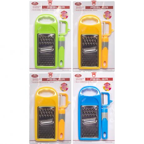 Набір кухонний : Терка та ніж для чищення овочів 6004 Набір кухонний : Терка та ніж для чищення овочів 6004