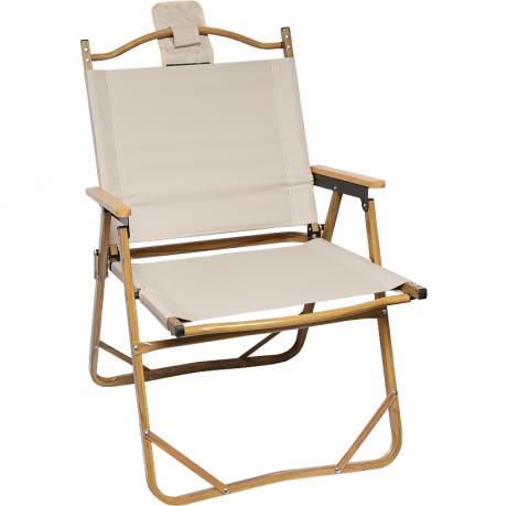 Стілець складний для кемпінгу DC-6007 Бежевий алюміній, тканина Стілець складний для кемпінгу DC-6007 Бежевий алюміній, тканина