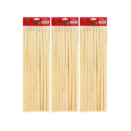 Бамбукові шампури для барбекю і гриля 25см*9мм ZQ-0.9*25cm Бамбукові шампури для барбекю і гриля 25см*9мм ZQ-0.9*25cm