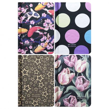 Блокнот 14*9,5см Мандарин 64л. тв. обкл., клітинка 60г/м2, метал. фольга 9544/-45/-46/-47 Блокнот 14*9,5см Мандарин 64л. тв. обкл., клітинка 60г/м2, метал. фольга 9544/-45/-46/-47