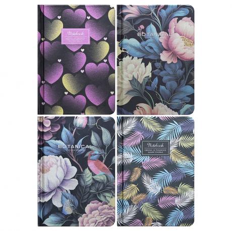 Блокнот А6 Мандарин 64л. тв. обкл., клітинка 60г/м2, метал. фольга 9548/-49/-50/-51 Блокнот А6 Мандарин 64л. тв. обкл., клітинка 60г/м2, метал. фольга 9548/-49/-50/-51