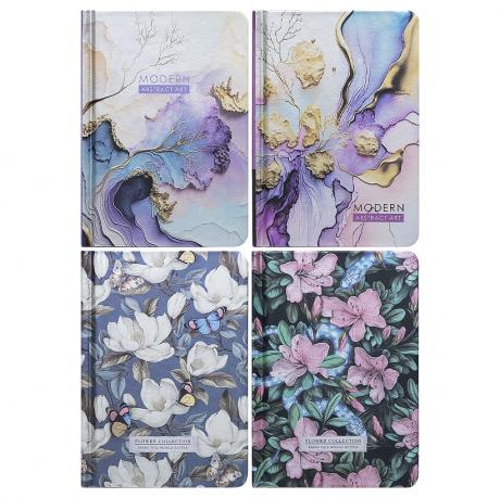 Блокнот А6 Мандарин 64л. тб. обкл., Лінія 70г/м2, метал. фольга 9568/-69/-70/-71 Блокнот А6 Мандарин 64л. тб. обкл., Лінія 70г/м2, метал. фольга 9568/-69/-70/-71